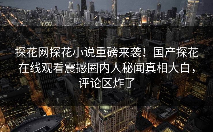 探花网探花小说重磅来袭！国产探花在线观看震撼圈内人秘闻真相大白，评论区炸了  第1张