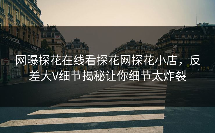 网曝探花在线看探花网探花小店，反差大V细节揭秘让你细节太炸裂