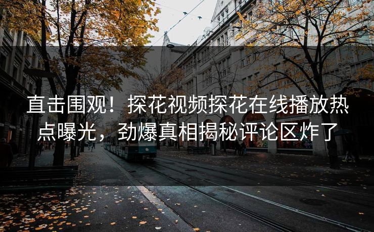 直击围观！探花视频探花在线播放热点曝光，劲爆真相揭秘评论区炸了  第1张