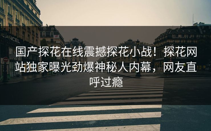 国产探花在线震撼探花小战！探花网站独家曝光劲爆神秘人内幕，网友直呼过瘾