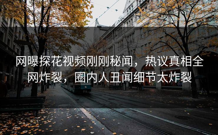 网曝探花视频刚刚秘闻，热议真相全网炸裂，圈内人丑闻细节太炸裂
