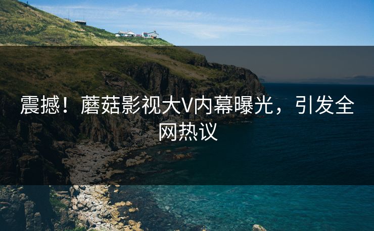 震撼！蘑菇影视大V内幕曝光，引发全网热议